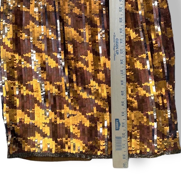 AJ BARI | ✨ VINTAGE ✨ Houndstooth Sequined Cocktail Dress Size 4 - Picture 12 of 14